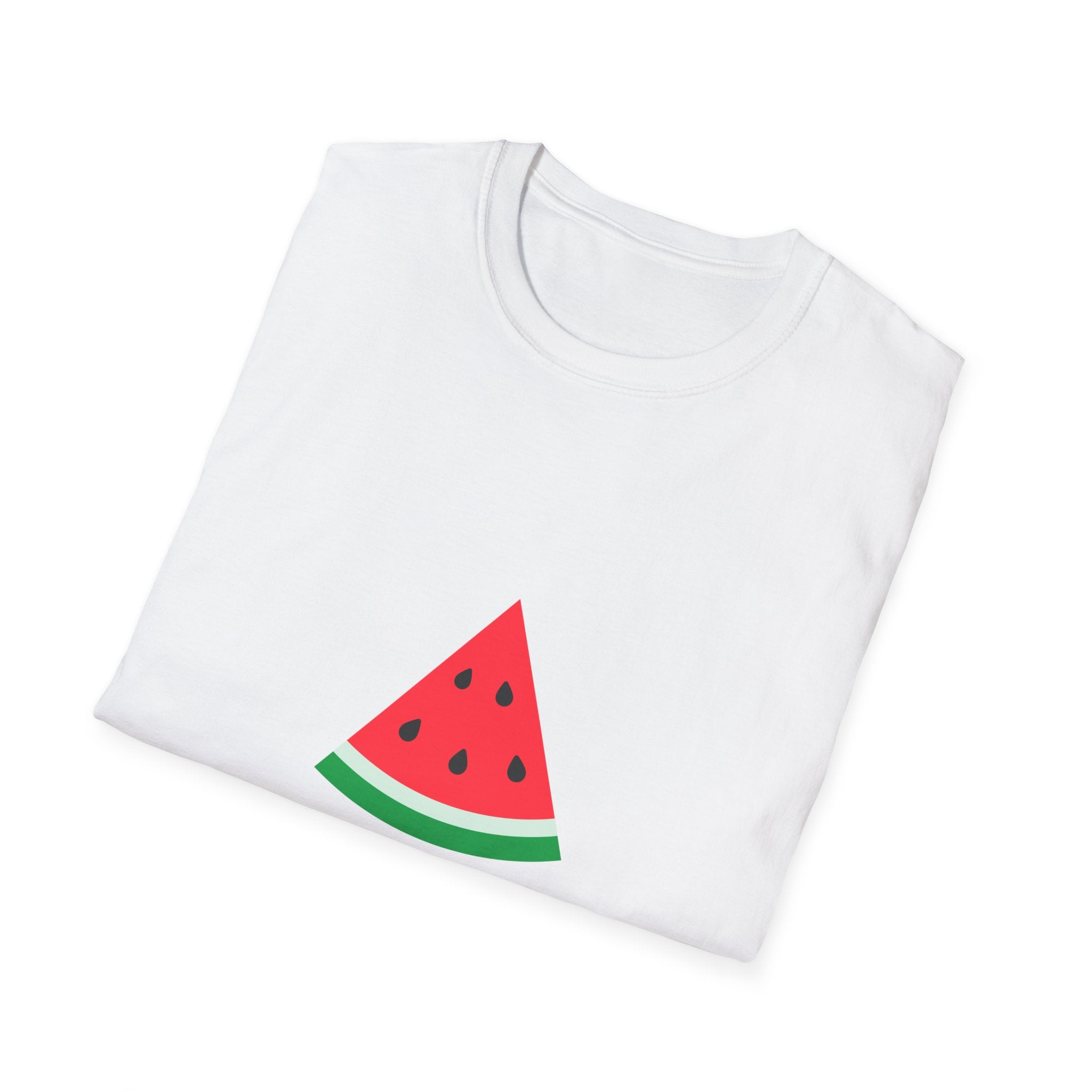 Unity & Solidarity Watermelon Print T-Shirt - Embrace Palestinian Cause with Style