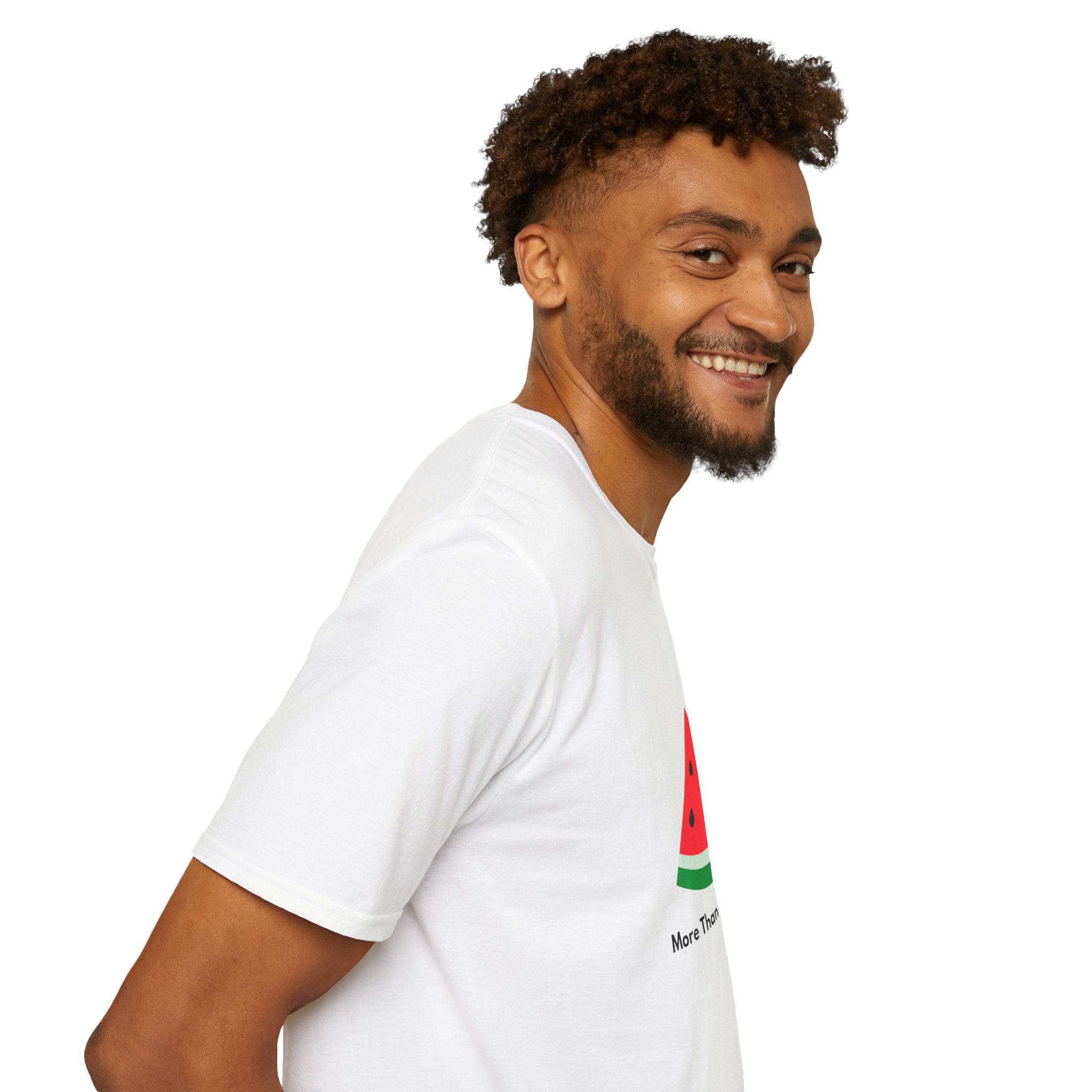 Unity & Solidarity Watermelon Print T-Shirt - Embrace Palestinian Cause with Style