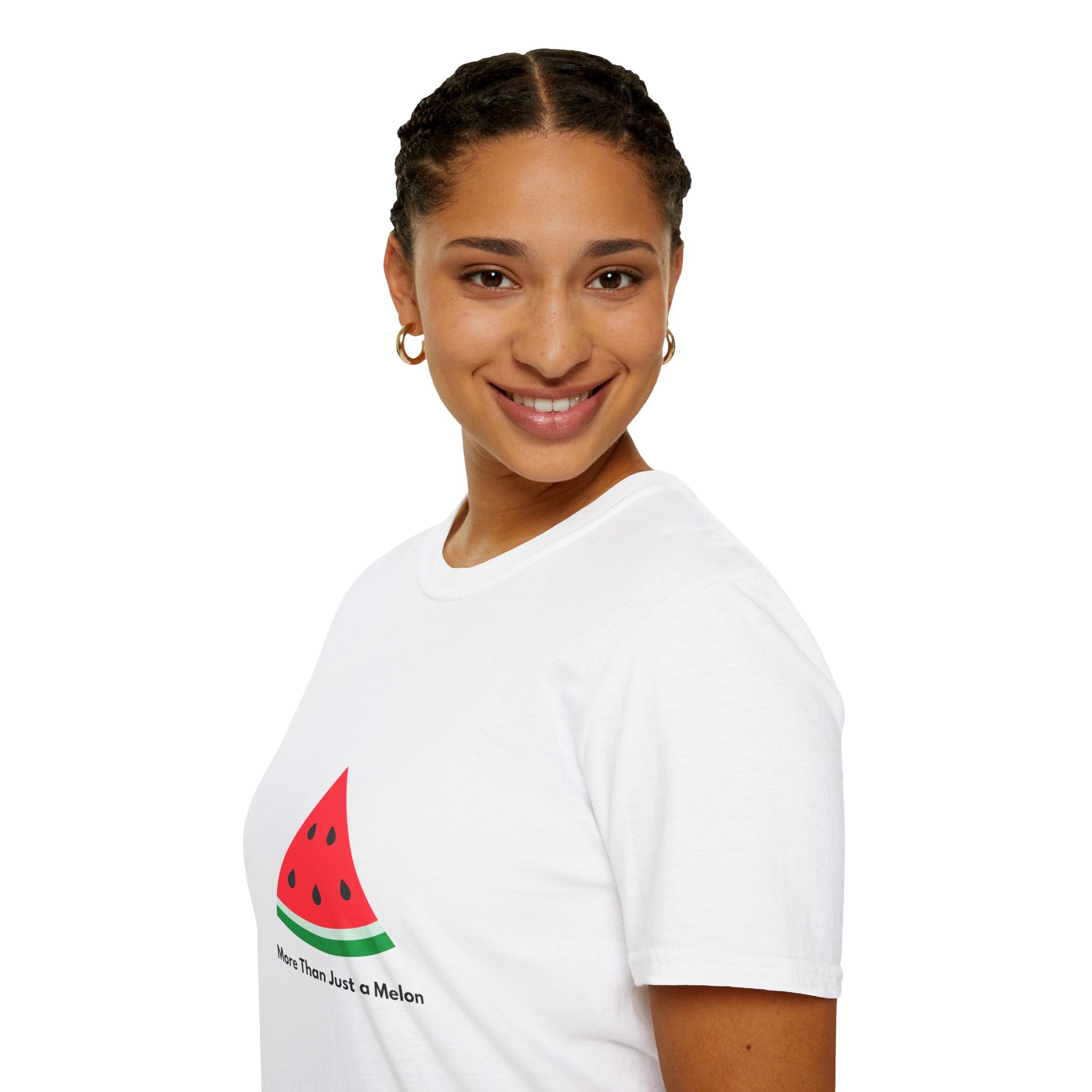 Unity & Solidarity Watermelon Print T-Shirt - Embrace Palestinian Cause with Style