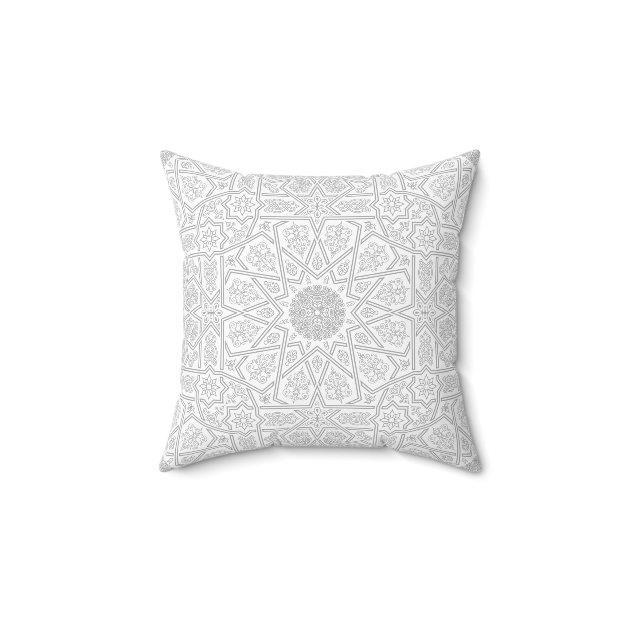 Medina Roots Luxurious Arabesque Patterned Accent Pillow - Elegant Decorative Cushion for Home and Office