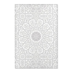 Exquisite Arabesque Area Rug - Geometric Elegance for Timeless Home Decor