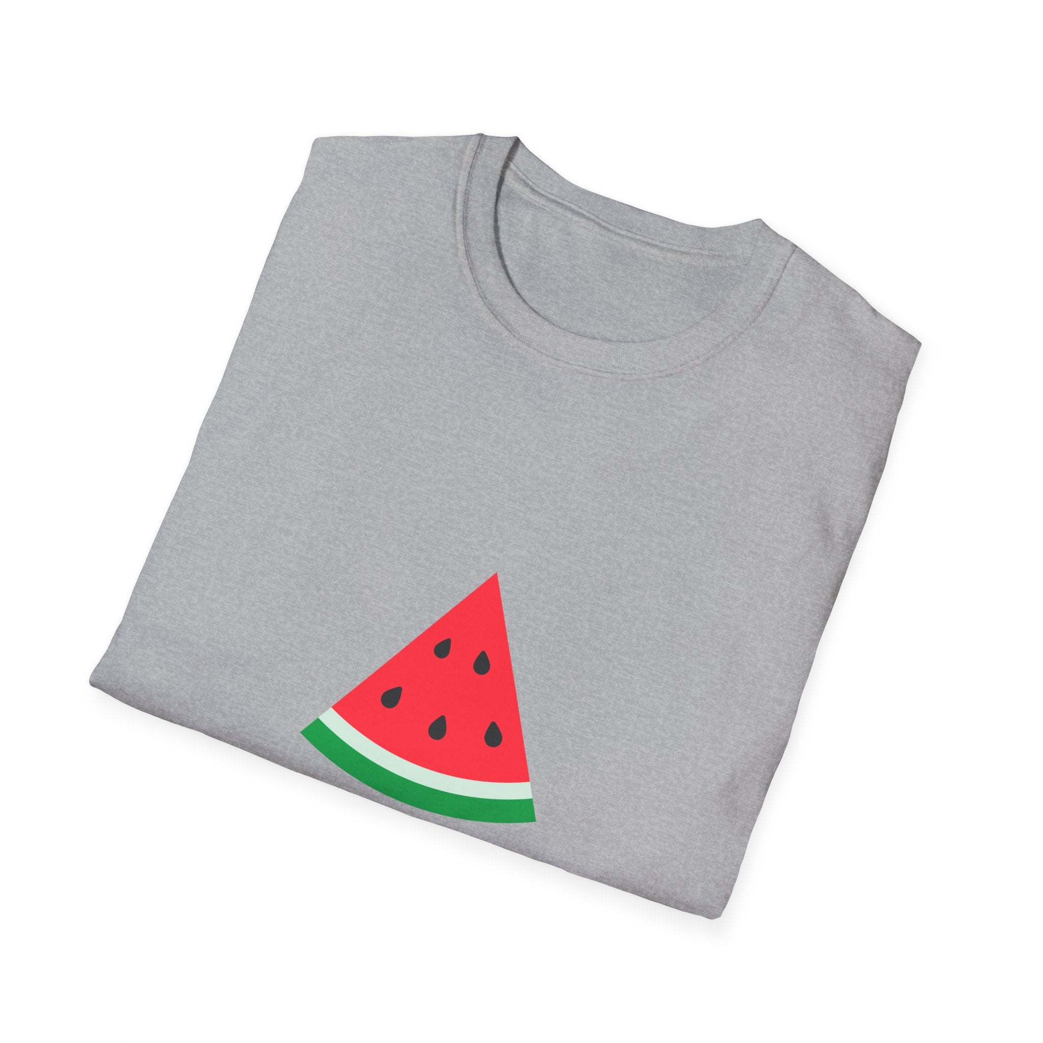 Unity & Solidarity Watermelon Print T-Shirt - Embrace Palestinian Cause with Style