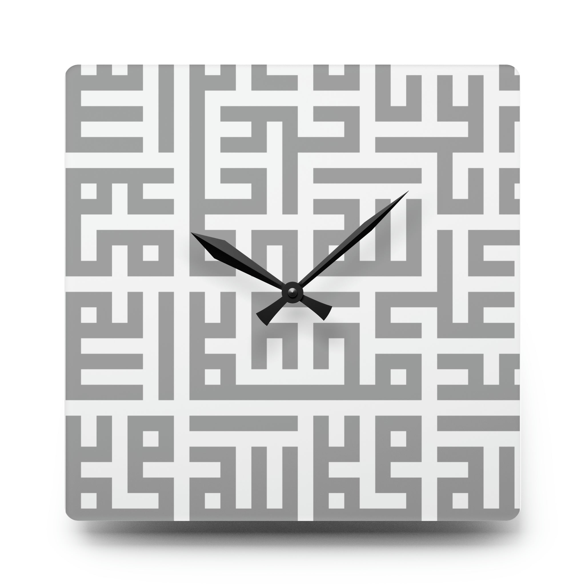 Islamic Elegance Wall Clock - Unique Arabic Design - Modern Home Decor. Muslim. Minute. Time. Quran. Muhammad. Custom. Personalized