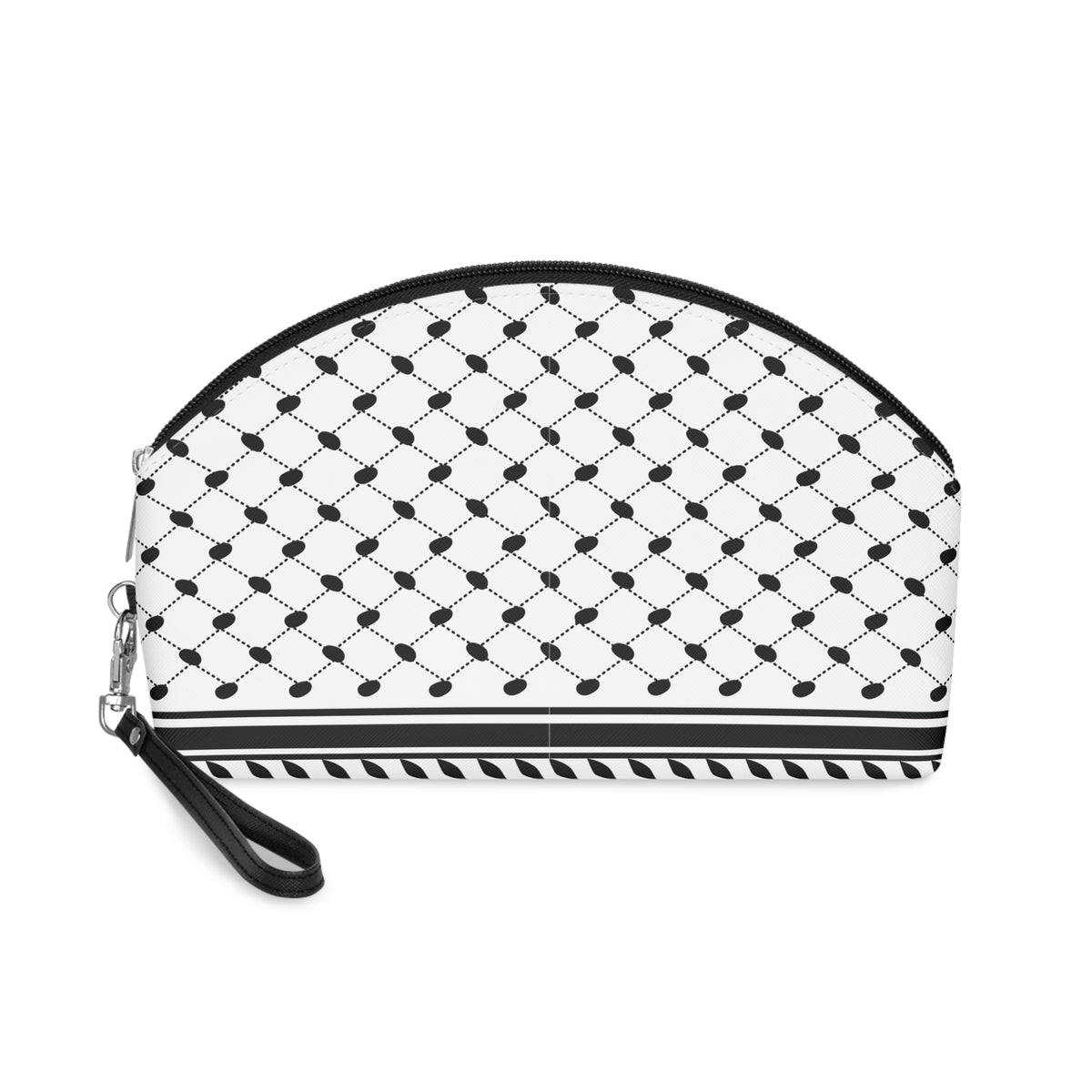 Exquisite Palestinian-Themed Keffiyeh Makeup Bag - Geometric Patterns Meet Nostalgic Style