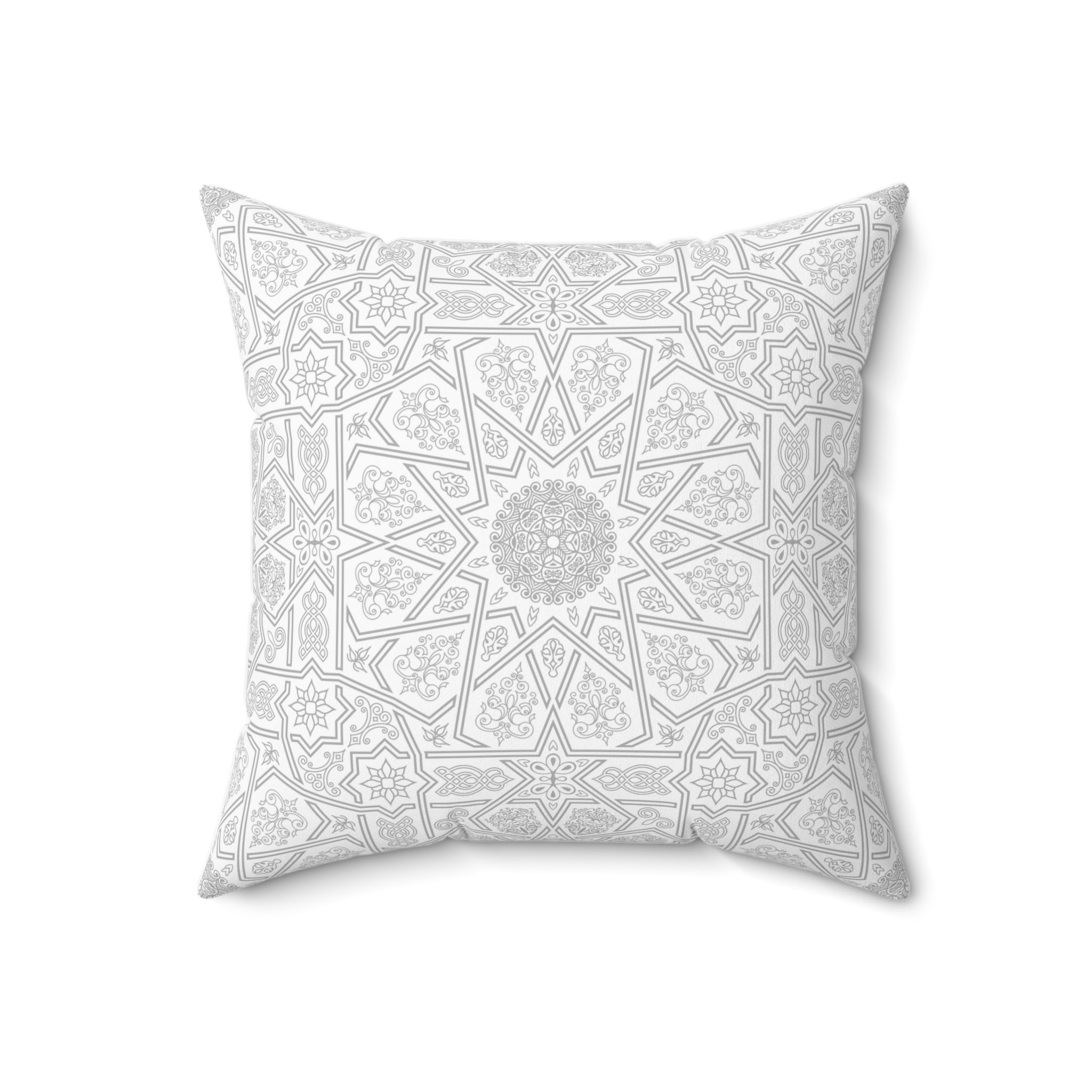 Medina Roots Luxurious Arabesque Patterned Accent Pillow - Elegant Decorative Cushion for Home and Office