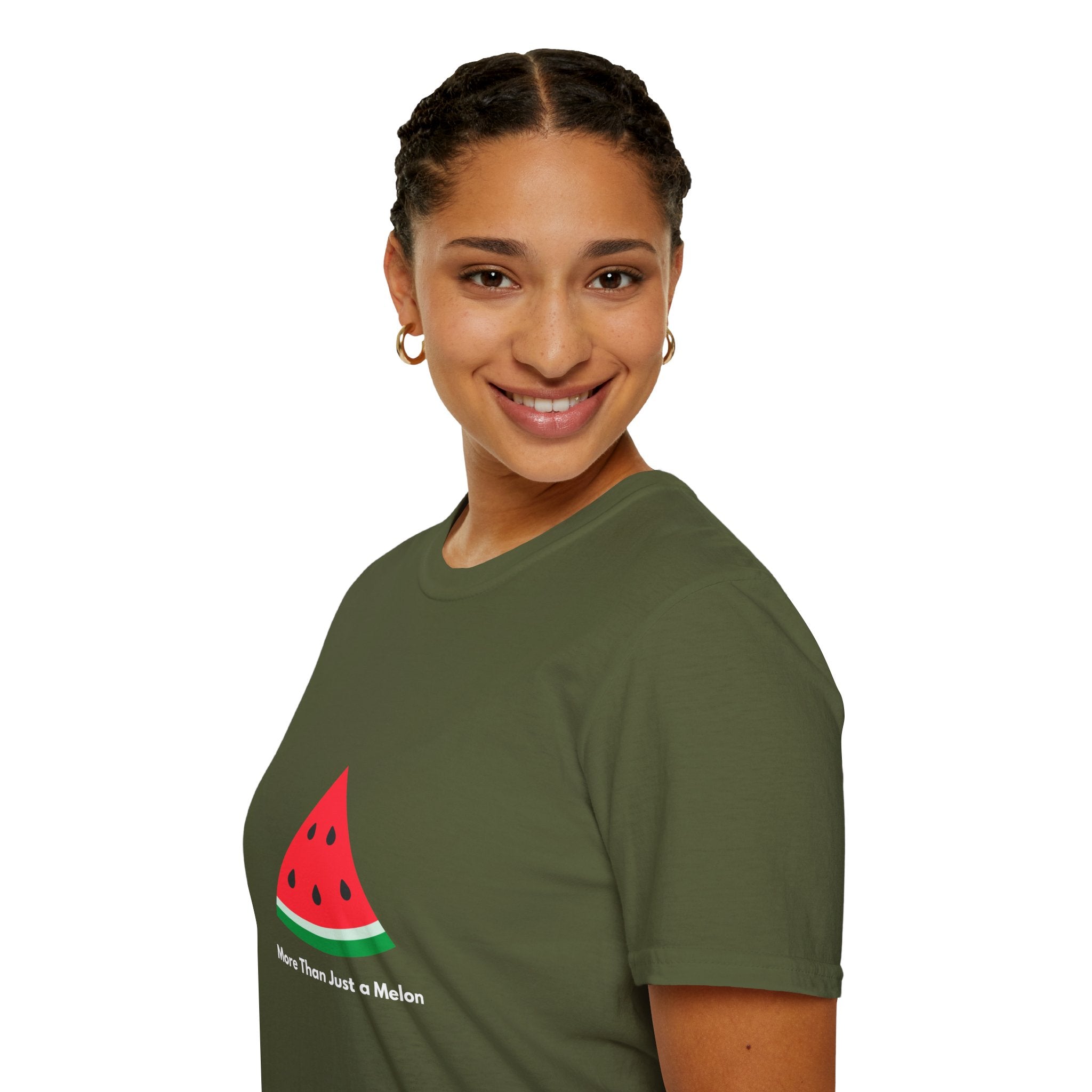 Unity & Solidarity Watermelon Print T-Shirt - Embrace Palestinian Cause with Style