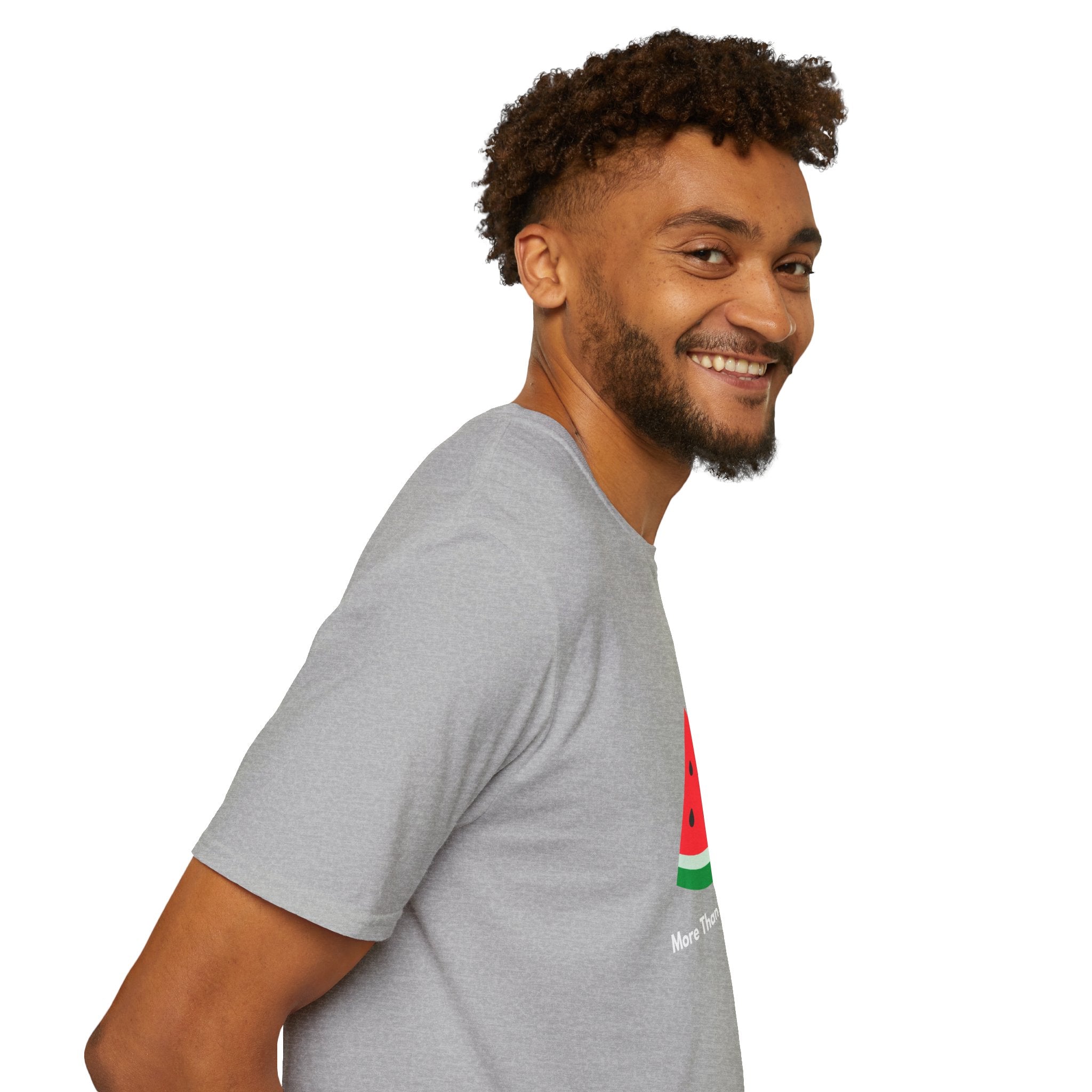 Unity & Solidarity Watermelon Print T-Shirt - Embrace Palestinian Cause with Style