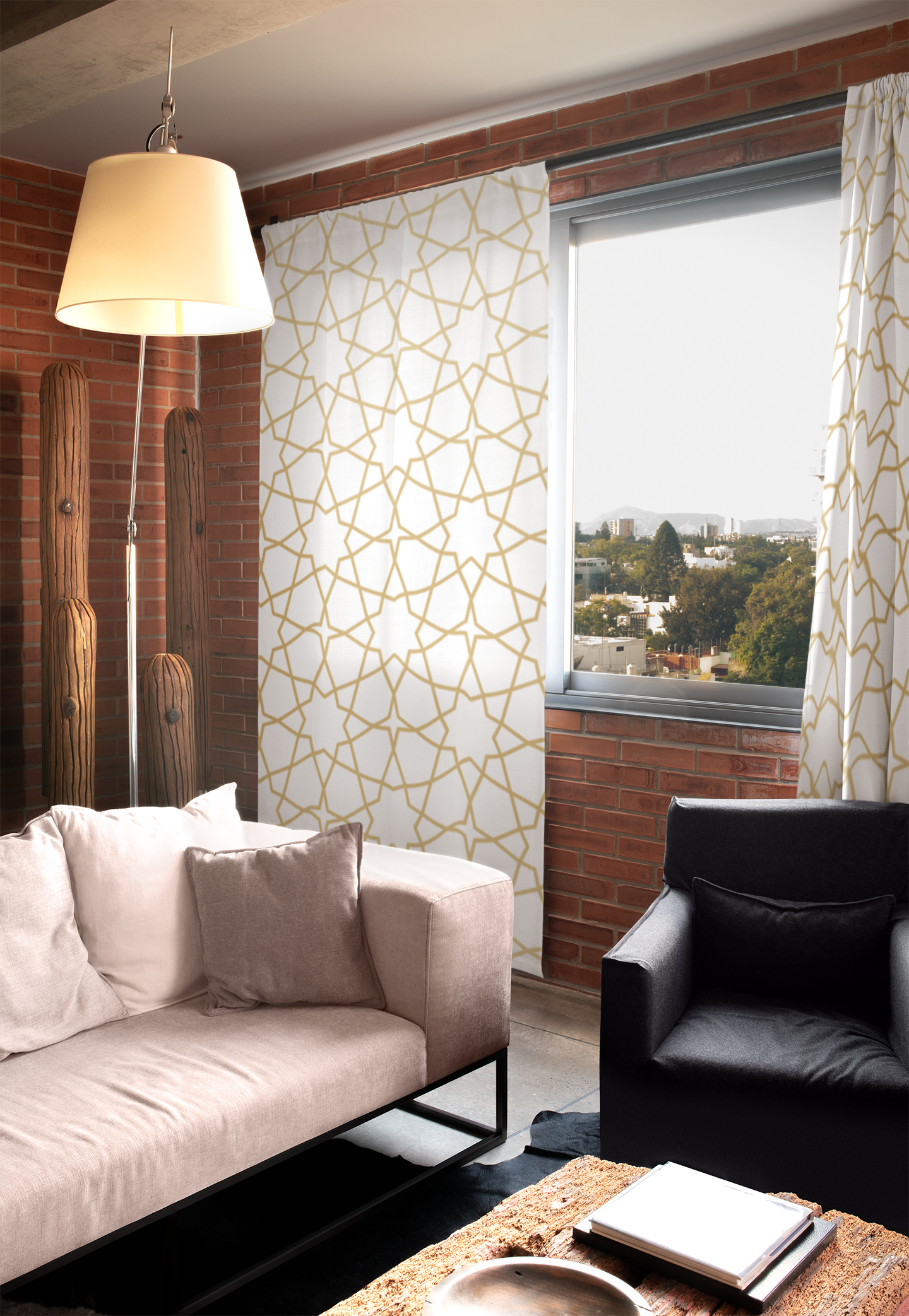 Vintage-Inspired Geometric Patterned Curtain for Living Room - Transform Your Home Decor with Timeless Elegance