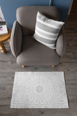 Exquisite Arabesque Area Rug - Geometric Elegance for Timeless Home Decor