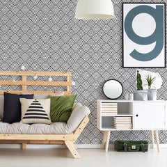 Black and White Wallpaper Modern Geometric Contact Paper 17.7 Inch X 78.7 Inch Black and White Contact Paper Herringbone Peel and Stick Wallpaper Decorative Self Adhesive Removable Wall Paper Vinyl