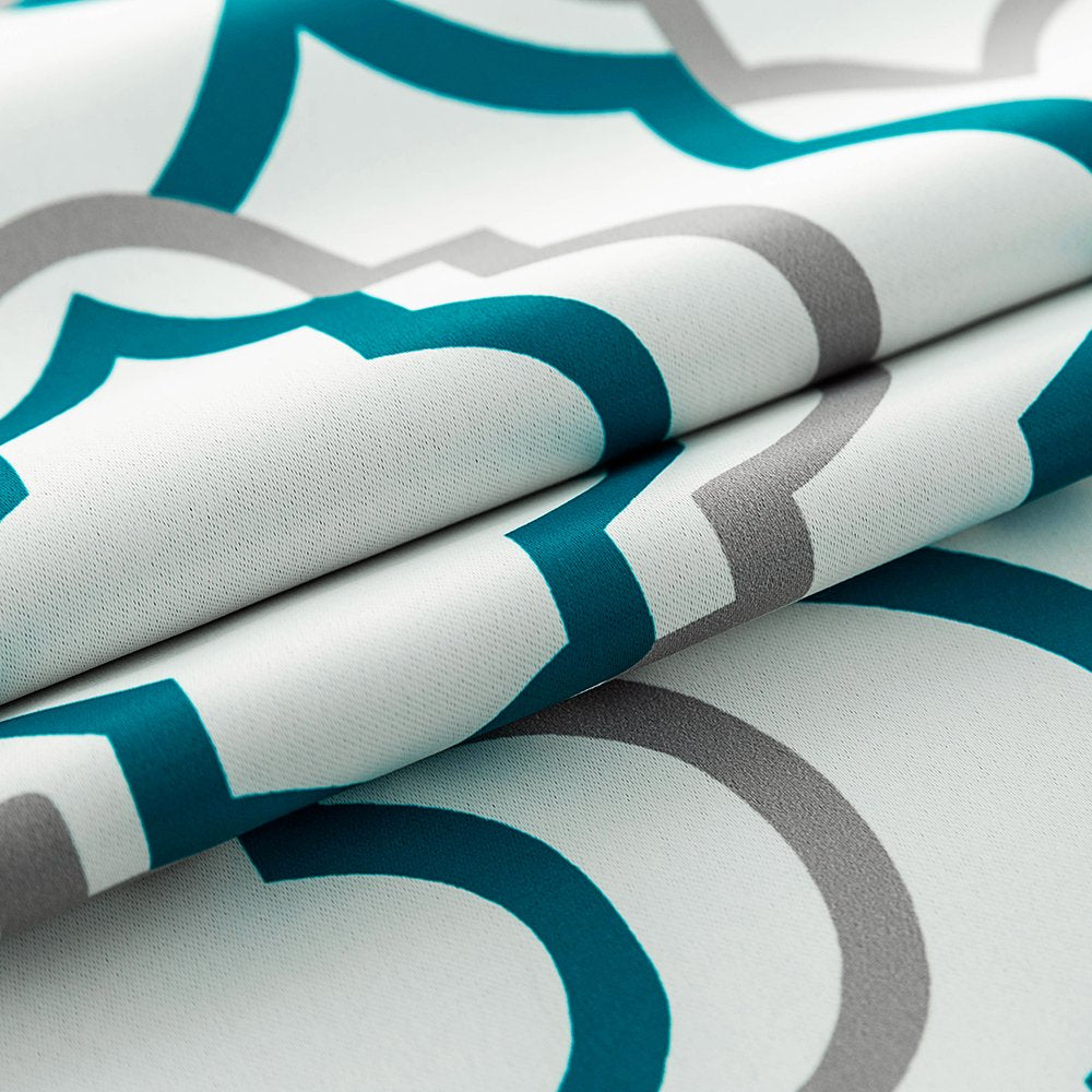 Teal Blackout Curtains 84 Inch Length, 2 Panels, Grommet Head,Blocking Window Curtains for Bedroom and Dining Room