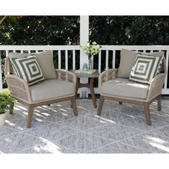 Granada 4 - Person Outdoor Seating Group with Sunbrella Cushions