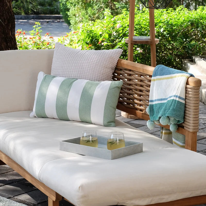 Fumero 79'' Teak Outdoor Patio Daybed