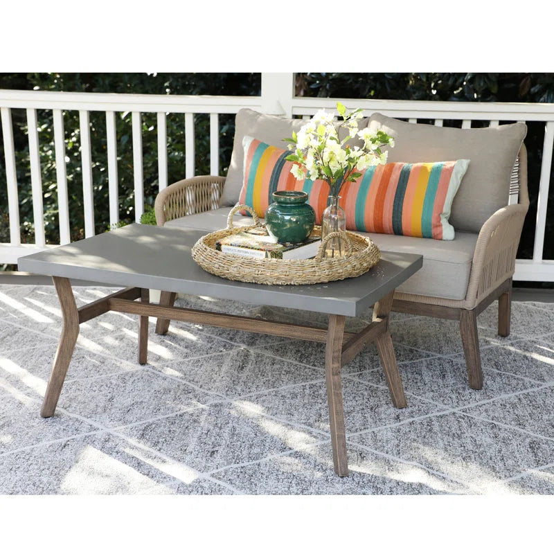 Granada 4 - Person Outdoor Seating Group with Sunbrella Cushions