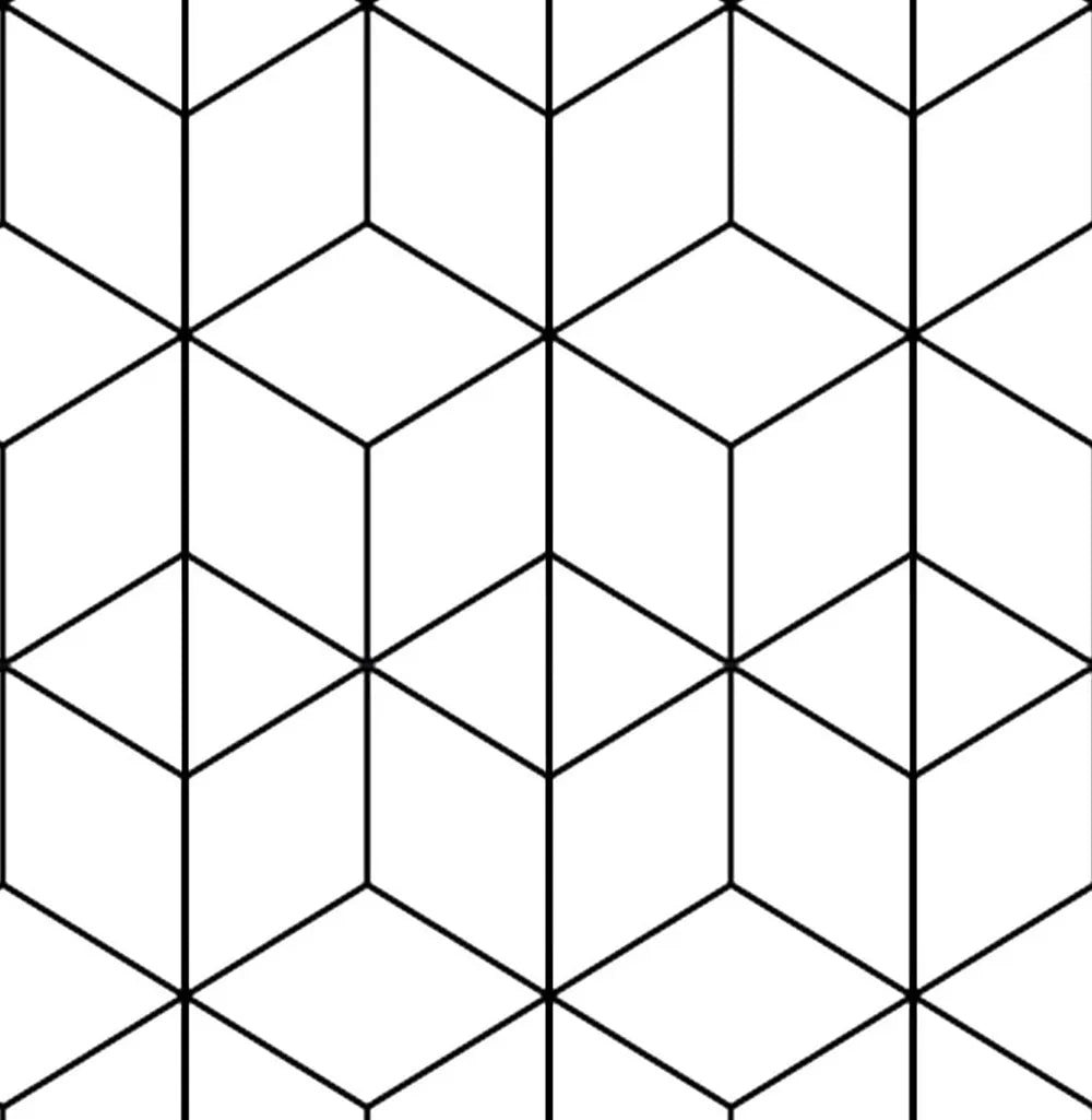 Geometry Peel and Stick Wallpapers White Black Hexagon Trellis Modern Stripe Self Adhesive Wallpaper for Bedroom Home Decorative