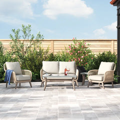 Granada 4 - Person Outdoor Seating Group with Sunbrella Cushions